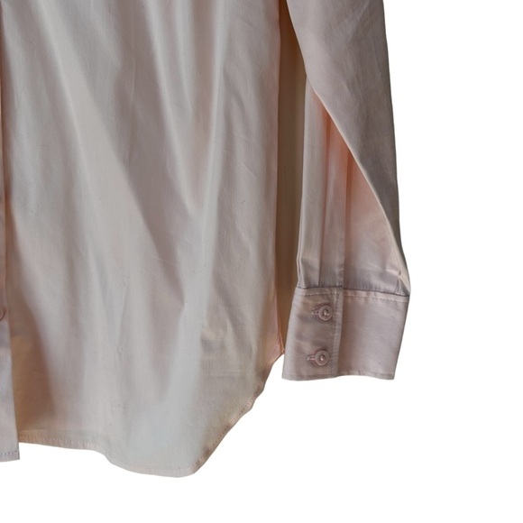 Ann Taylor Essential Shirt, Light Pink, Button-front Blouse, 8P - Picture 3 of 6